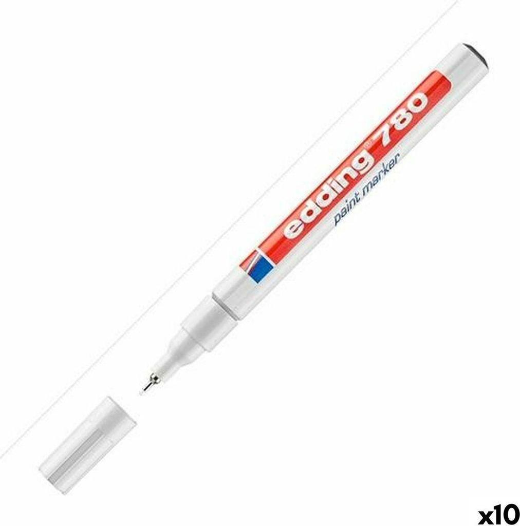 Edding Permanent Marker 780 Weiß 10 Stück