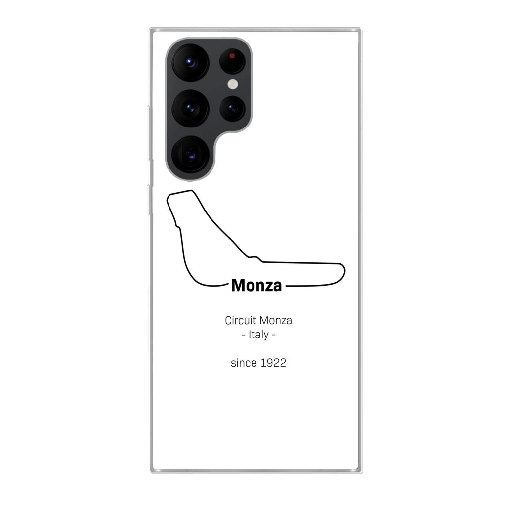 MuchoWow Handyhülle Schutzhülle Hülle für Samsung Galaxy S22 Ultra Monza - Formel 1 - Rennstrecke Silikon Softcase Handy Hülle - Abbildung