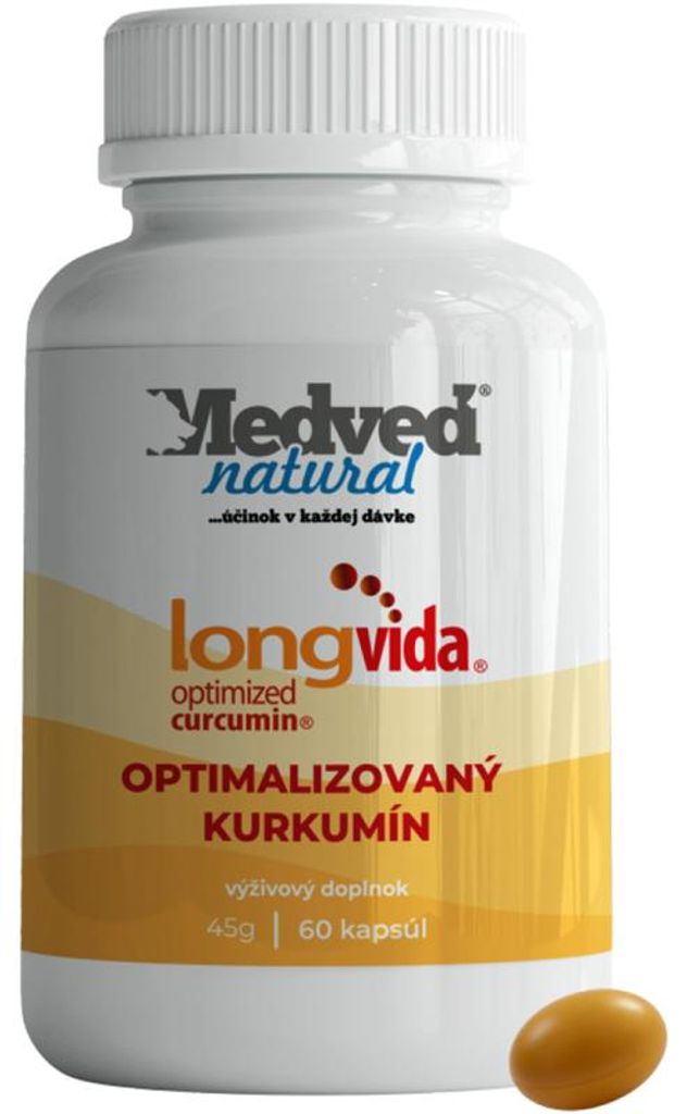LongVida® kurkumina – 200 mg, 60 kapsułek Zdjęcie produktu 
