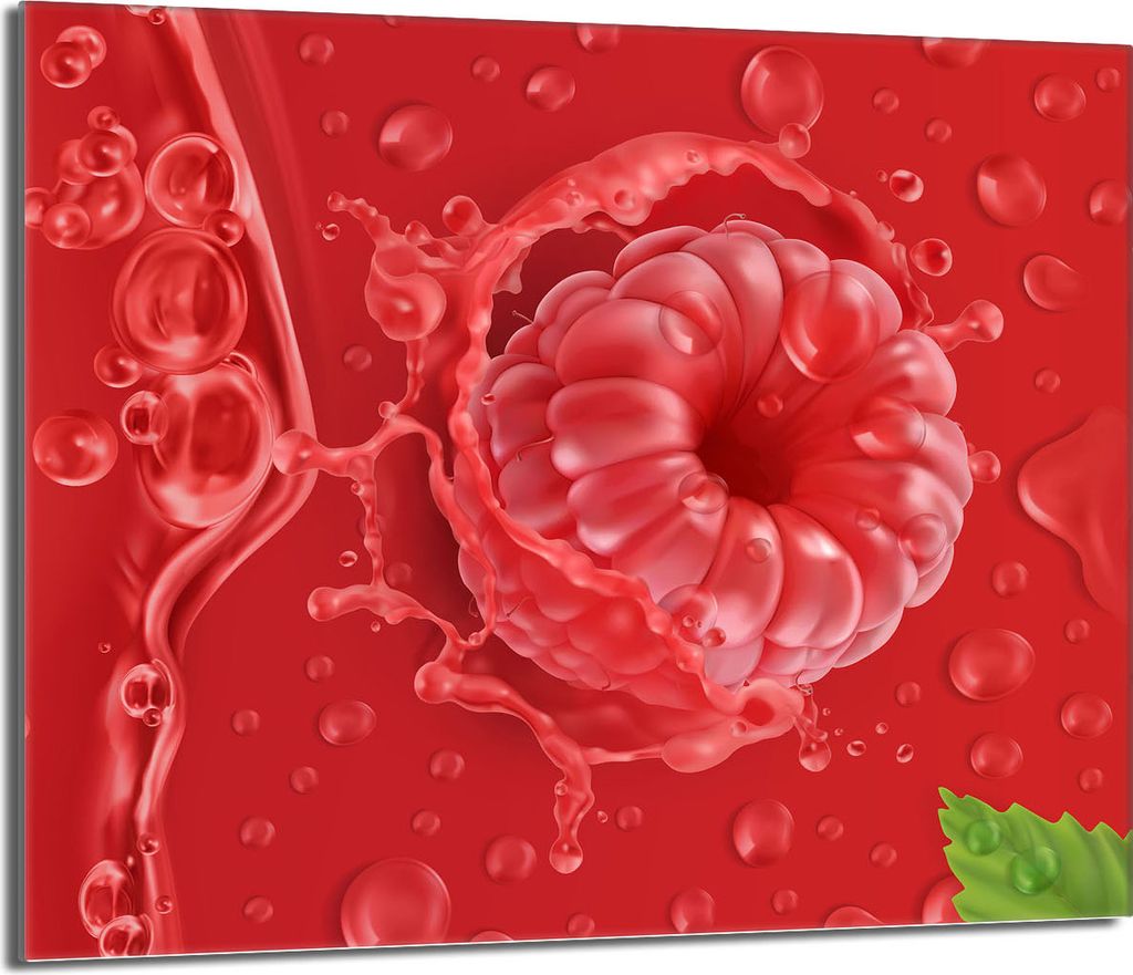 Glasschutzplatte für den Herd 60x52 Malina