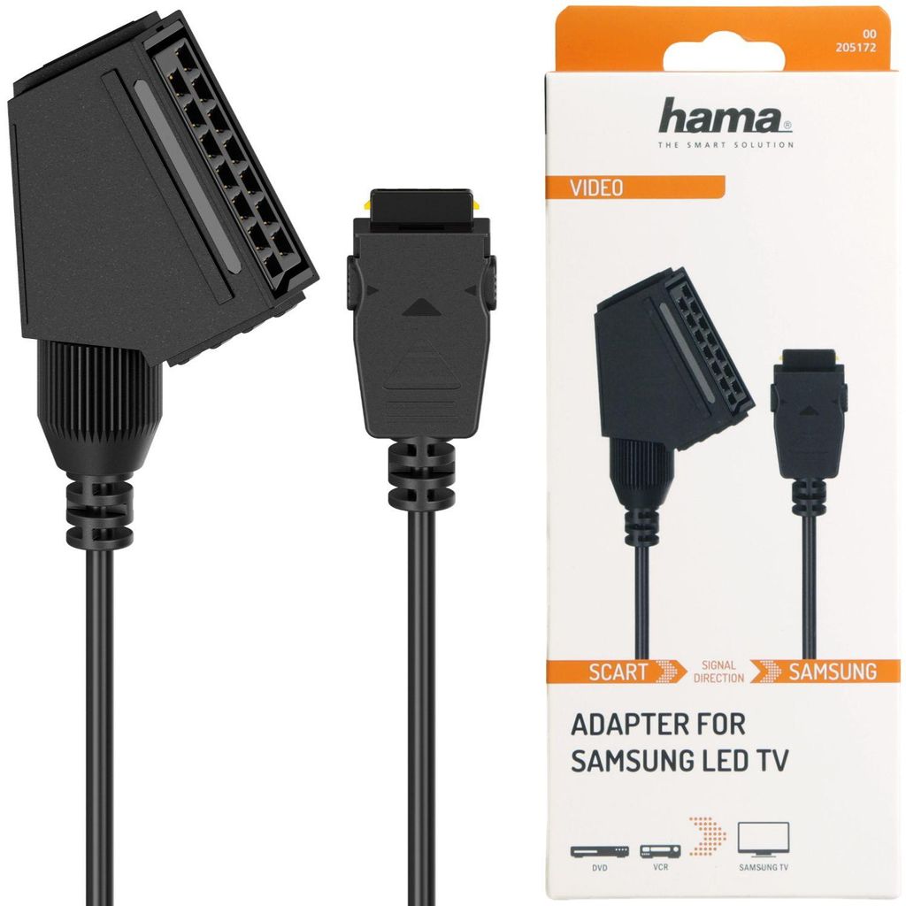 Hama 00205172, Scart, Samsung Socket, Schwarz Produktbild 