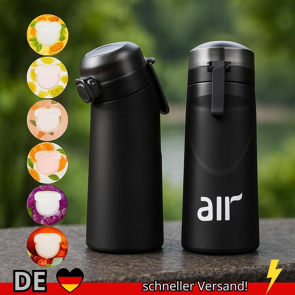 1pc Luft Wasser Flasche Mit Zufällige Geschmack Pods Tragbare Transparent