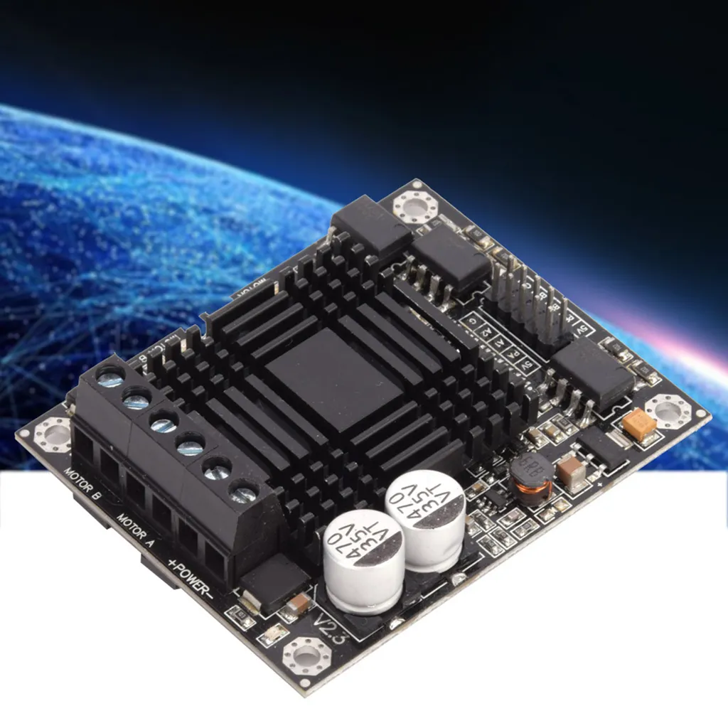 Driver de Moteur CC à 2 Canaux Module de Puissance pour Robotique DIY - 5
