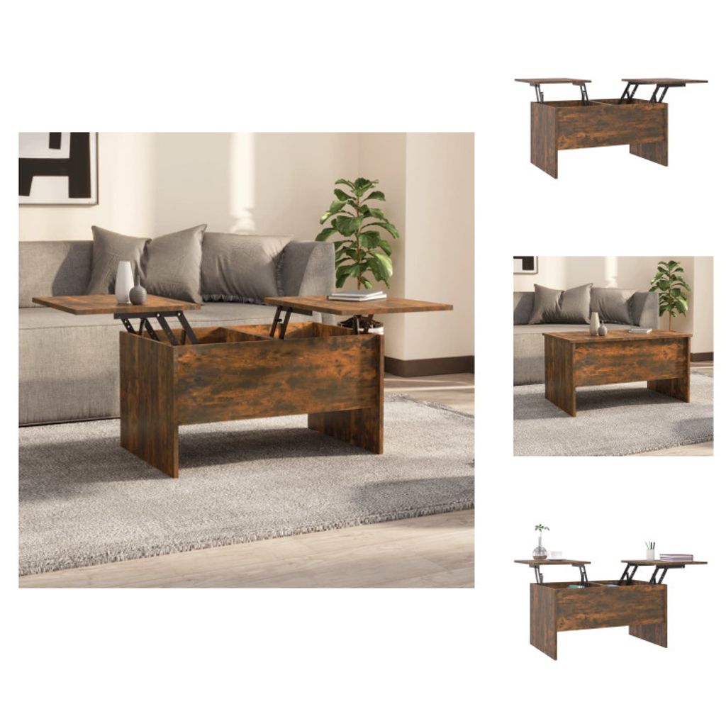 vidaXL Couchtisch Räuchereiche 80x50x42,5 cm Holzwerkstoff - Couchtische
