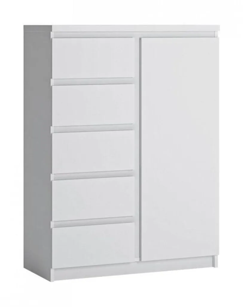 Commode Fribo en Chêne Naturel 120cm : Rangement à Fermeture Silencieuse