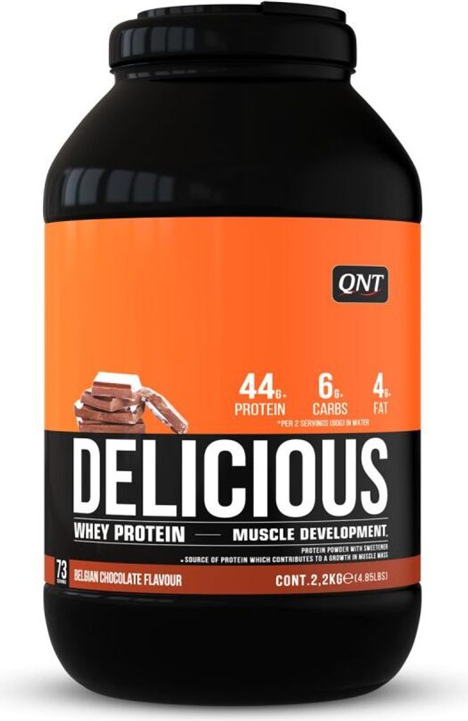 QNT Delicious Whey Protein – 2,2 kg Belgian Chocolate Produktbild 