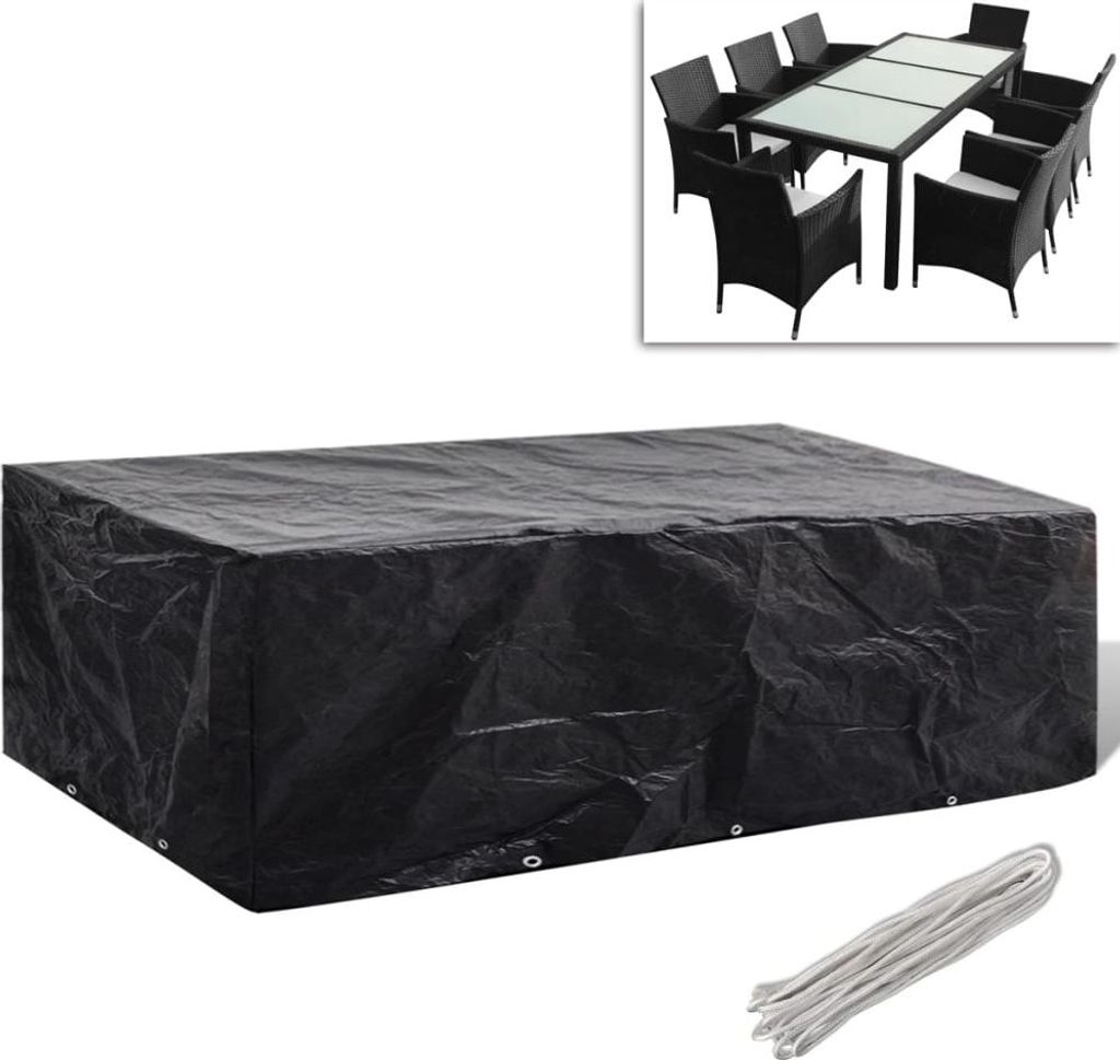 vidaXL Gartenmöbel-Abdeckung 8 Ösen 300×140×90 cm Produktbild 