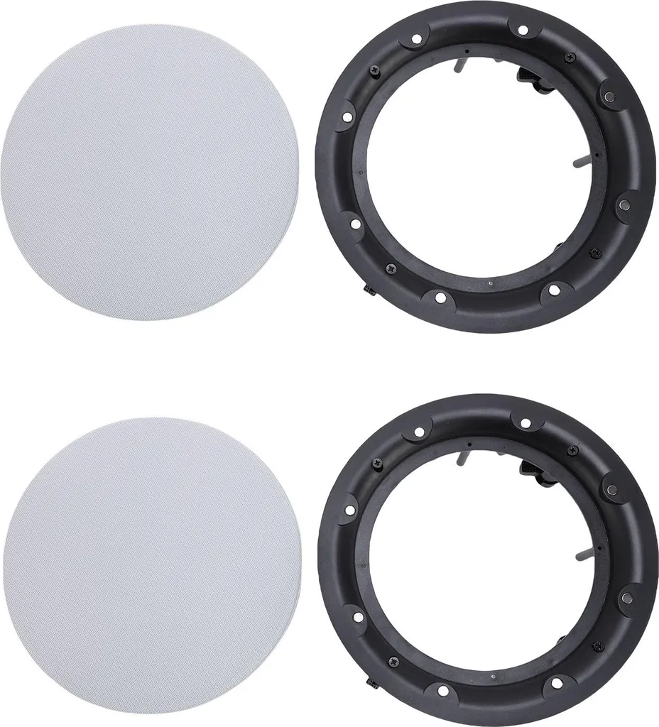 Grille de Haut-parleur de Plafond Ronde Aimantée Blanche de 280mm
