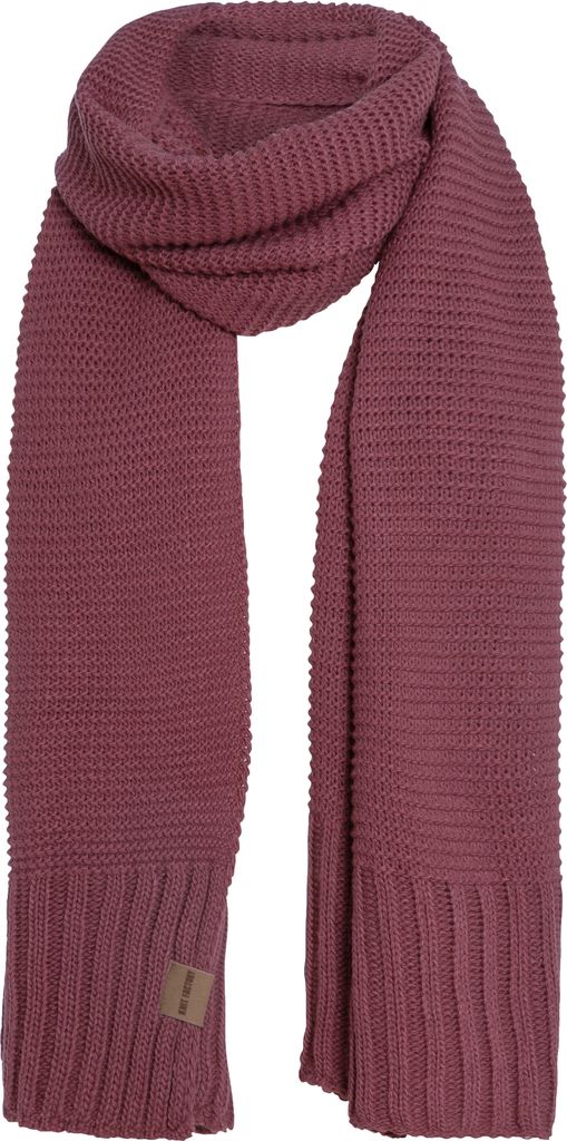 Knit Factory Jamie Schal - Stone Red - 200x45 cm