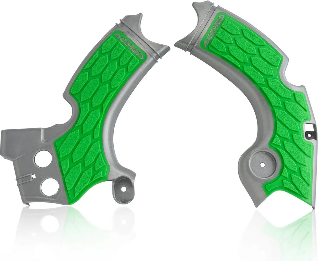 Protecteur de cadre ACERBIS X-Grip Gris/Vert Kawasaki - Protection Cadre