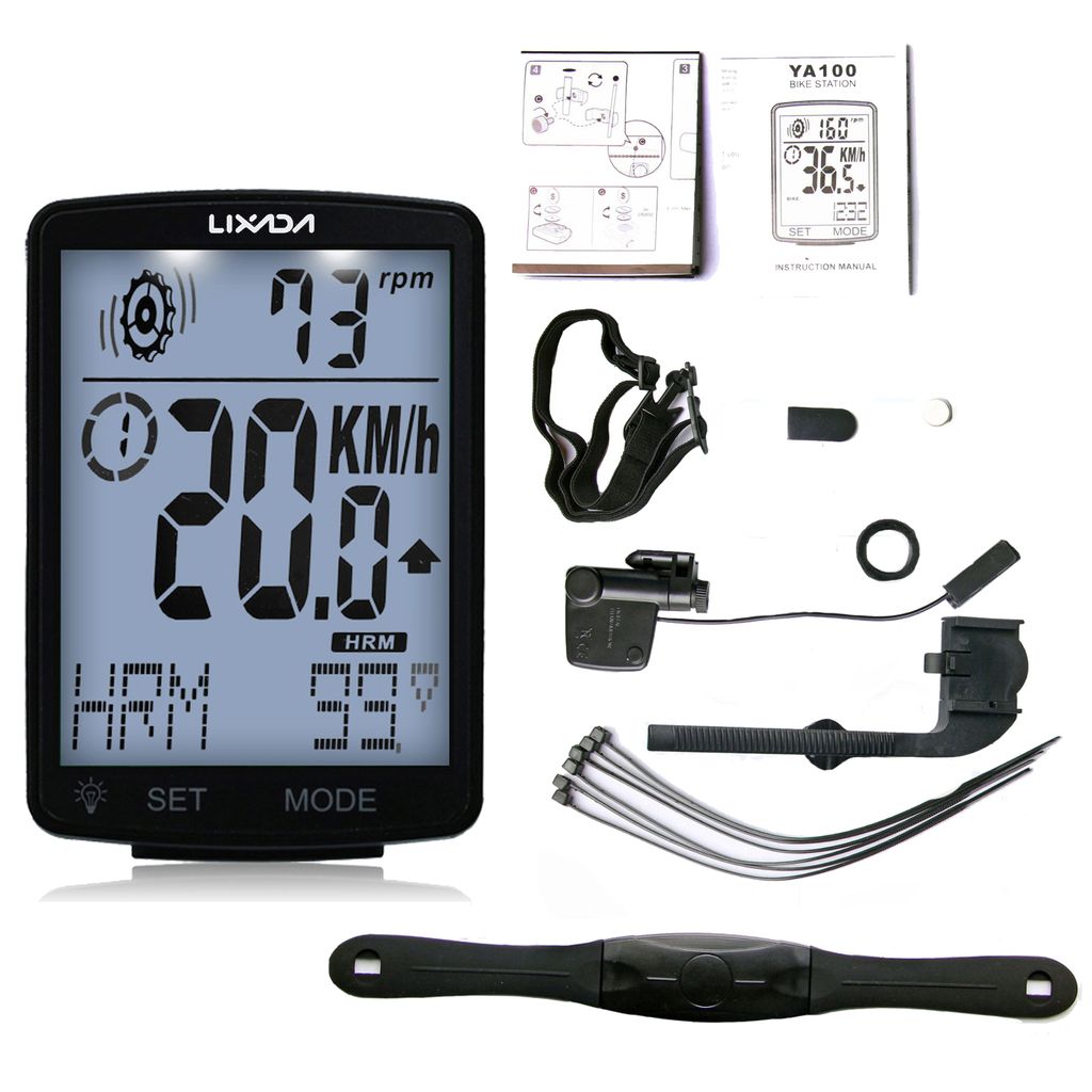 Multifunktionaler Fahrradstoppuhr-Tachometer für Rennradfahren Mountainbiken DE 