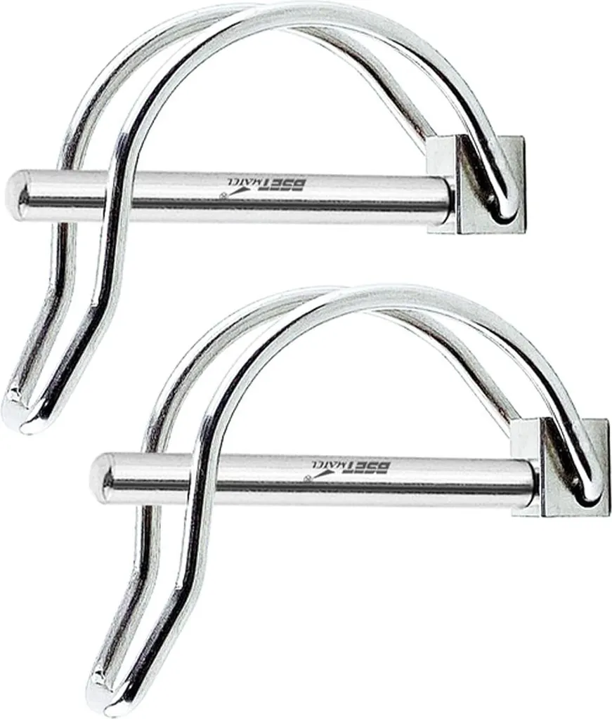 Goupille de Sécurité Agricole Inox pour Attelage de Jardin - Pack de 2