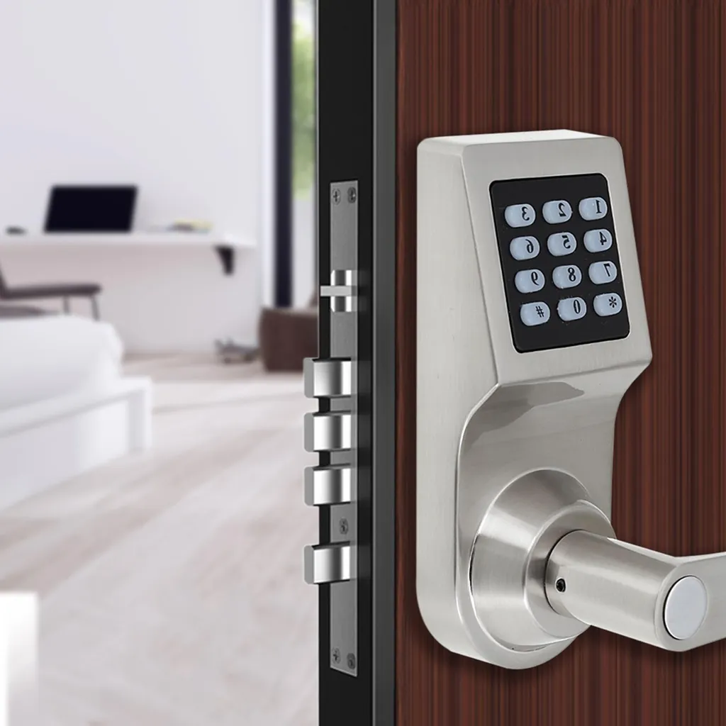 Serrure électronique 4-en-1 avec clavier et télécommande pour la maison