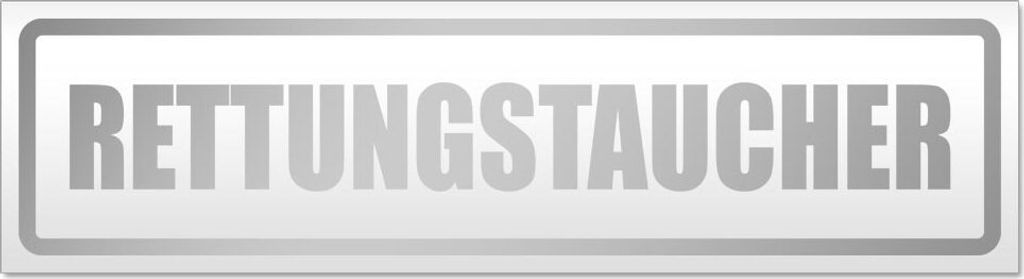 Rettungstaucher Magnetschild Schild magnetisch
