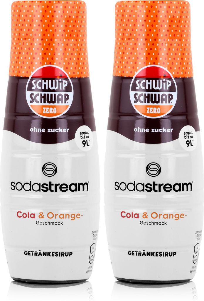 SodaStream Sirup Schwip Schwap zero Cola & Orange 440ml (2er Pack)