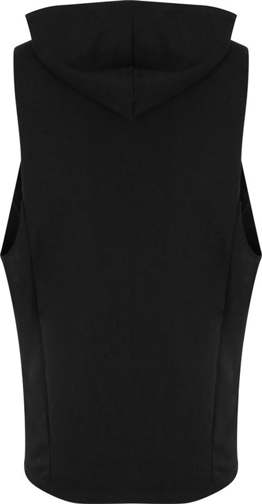 AWDis Erwachsene Uni Just Cool Urban Ärmelloser Muskel Kapuzenpullover PC3902 (M) (Schwarz)