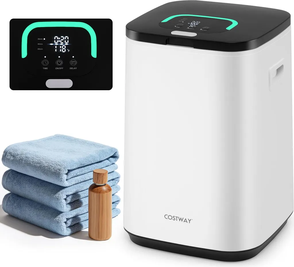 Scaldasalviette Costway 23L: Sicurezza e Calore per Tutta la Famiglia