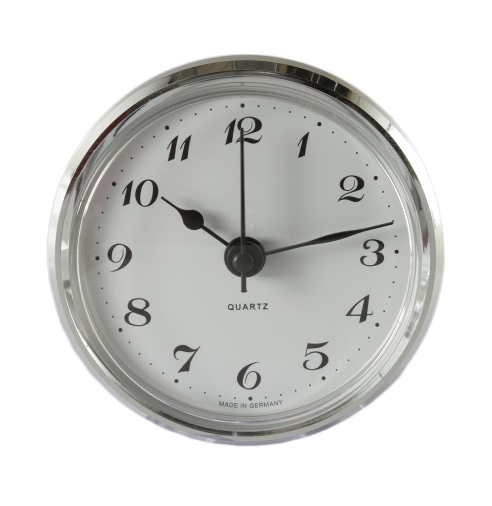 Einsteckuhrwerk Einbau-Uhr ARABISCH Einbauuhr Modellbau-Uhr Ø 50 mm Nr.22 