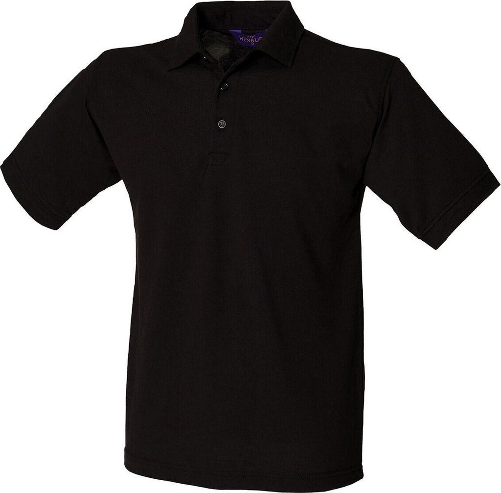 Henbury - Poloshirt Schwere Qualität für Herren PC6086 (S) (Schwarz)