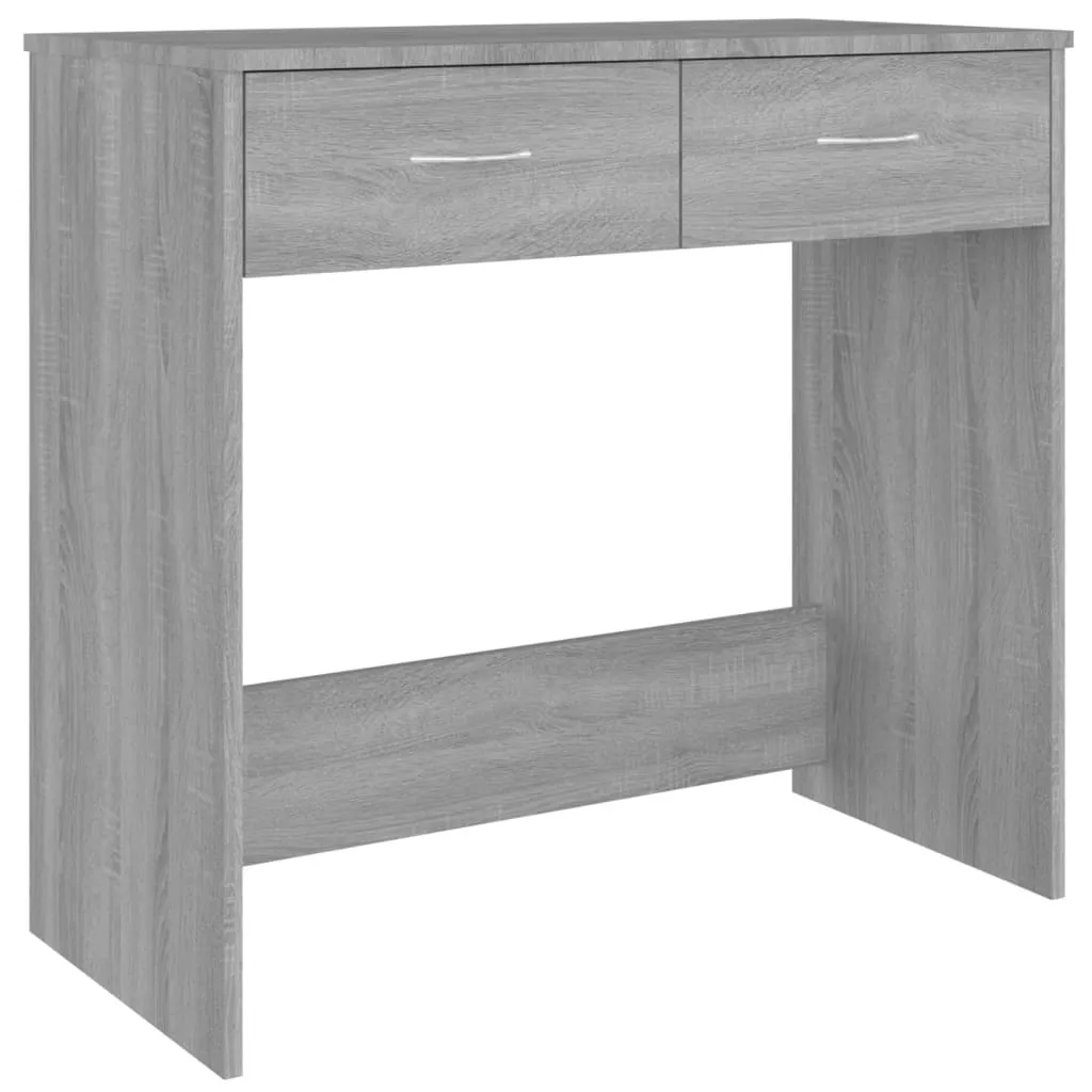 Scrivania Grigia Sonoma 80x40x75 cm - Mobile Salvaspazio Legno