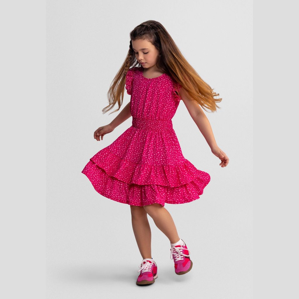 Minoti Kleid elastisch Rosa Gr. 104 für Mädchen