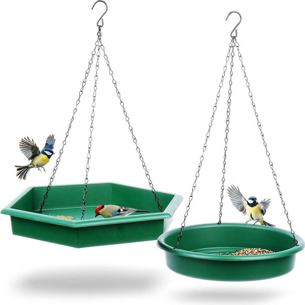 Mangeoire à oiseaux avec abreuvoir 2 pièces. Image du produit 