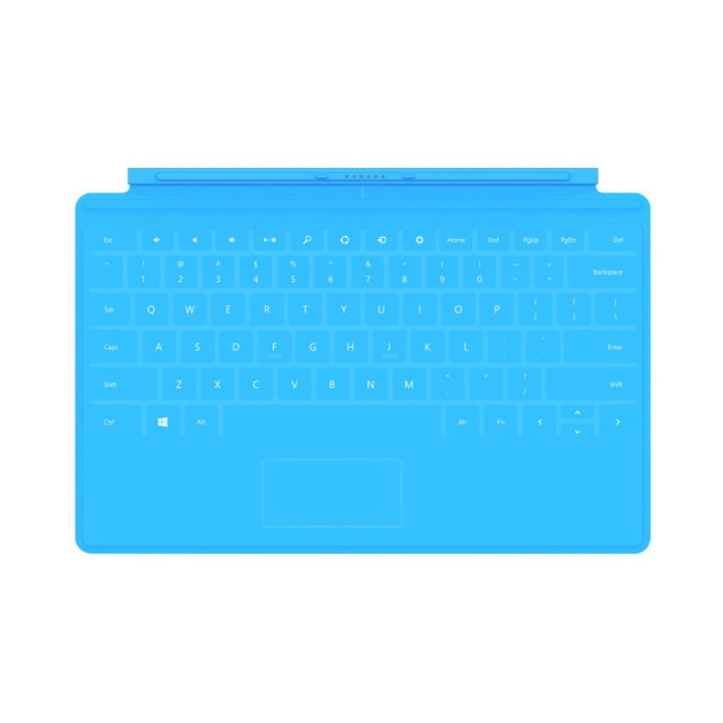 Microsoft Touch Cover, Cyan, Mini, Surface, Surface 2, Produktbild 