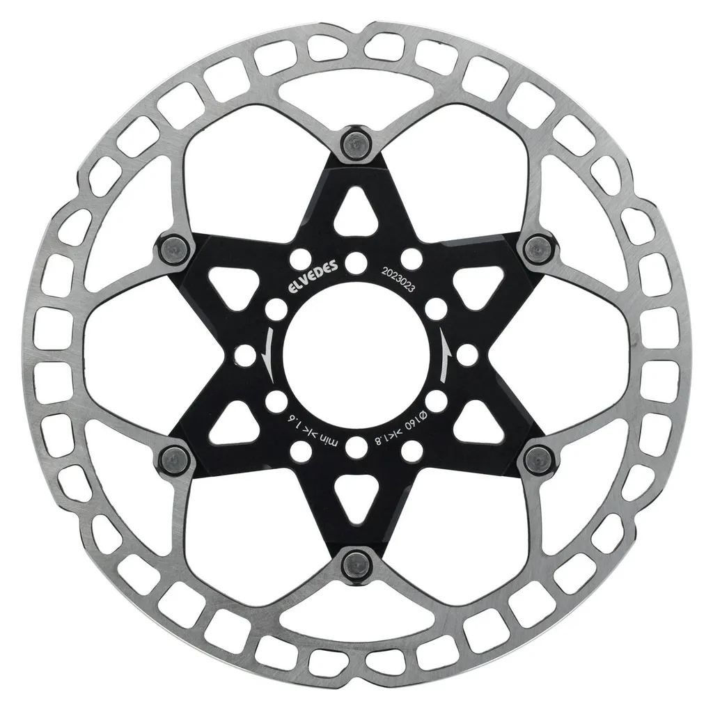 Disque de frein ultra léger Elvedes Ø160 mm 6 trous haute résistance