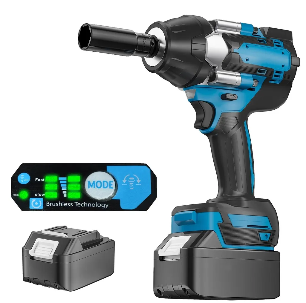 Clé à chocs 1800 Nm sans fil pour débloquer boulons grippés moteur Brushless