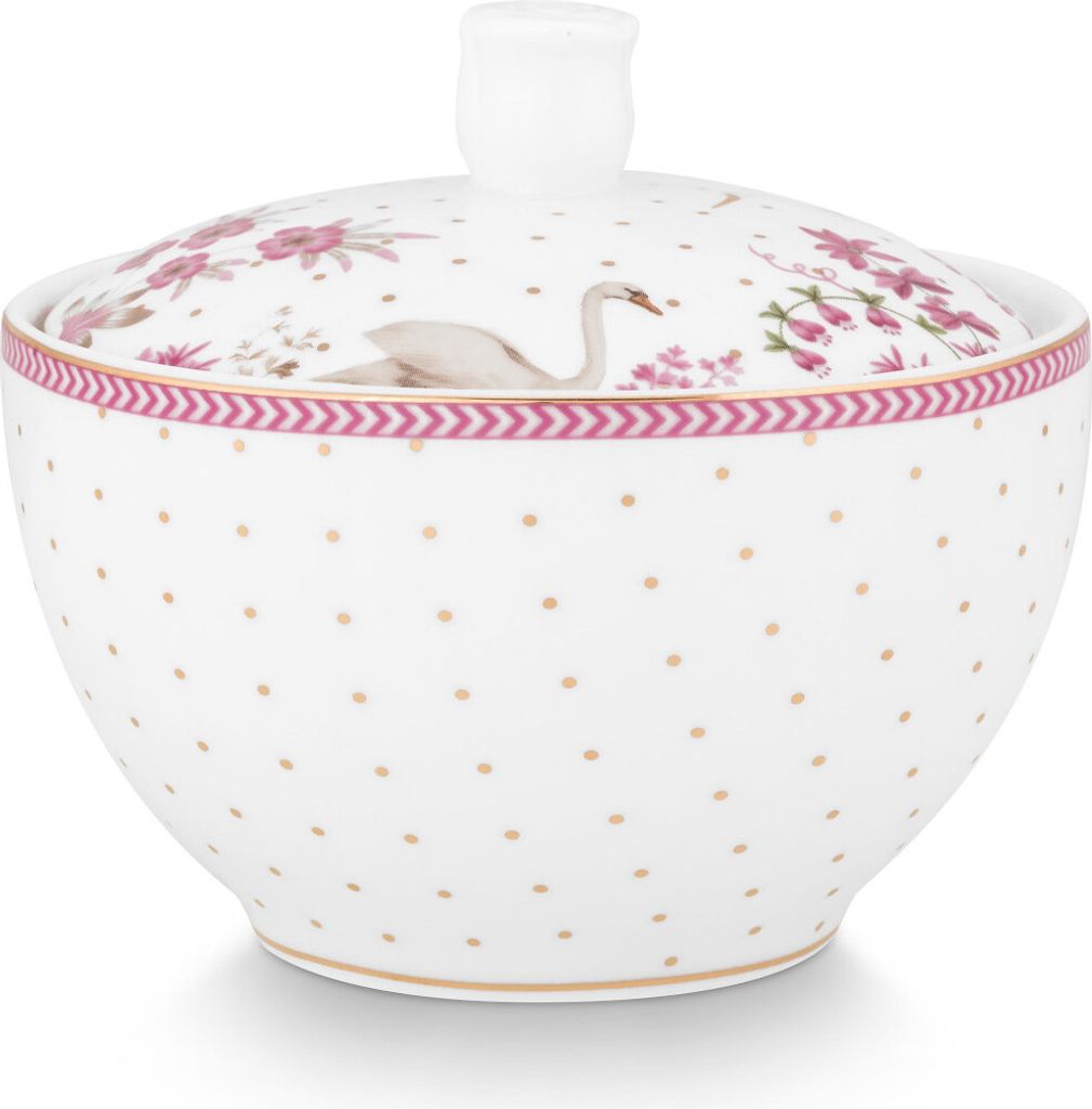 PIP STUDIO Jolie Dots Gold Pink Zuckerdose 300ml