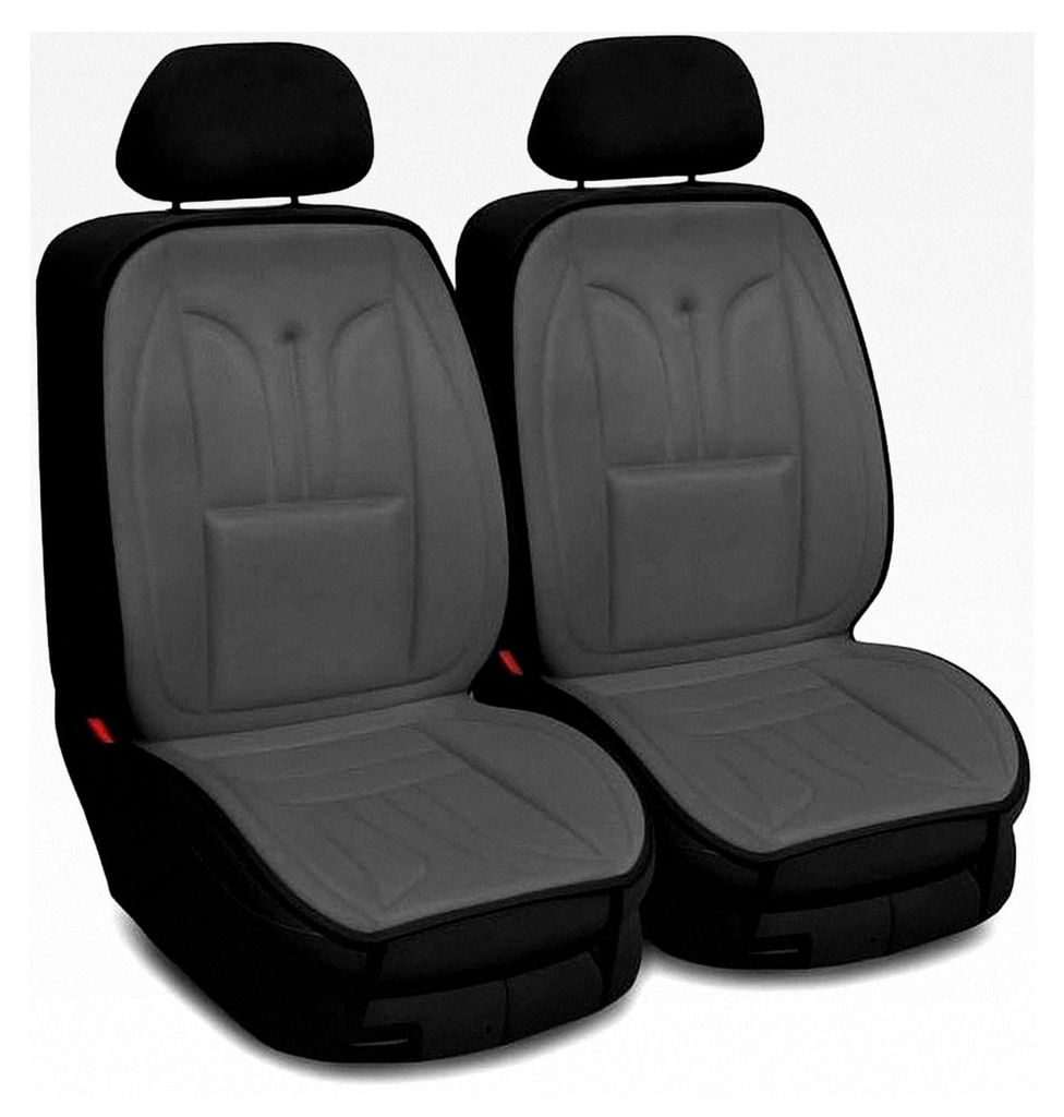 Universelle Autositzbezüge Sitzauflage Autositzmatte für Honda Logo Polyester Autoschonbezüge Grau Vorne 1+1
