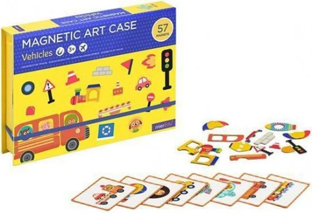 Puzzle magnétique enfant transports - Jeu éducatif bois pour 3-6 ans