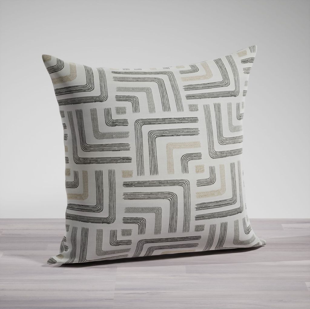 Kissen von Lysel - beigegrau Sanzana 48x48cm, synthetisches Mischgewebe Dekokissen #1W