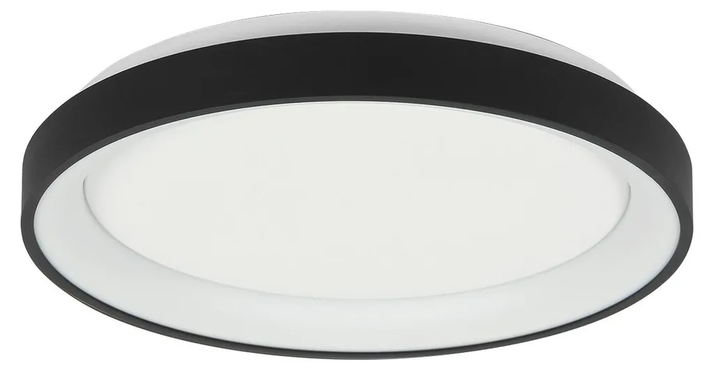 Plafonnier LED noir Steinhauer Ringlede Ø 38cm - Modèle 3691ZW Design