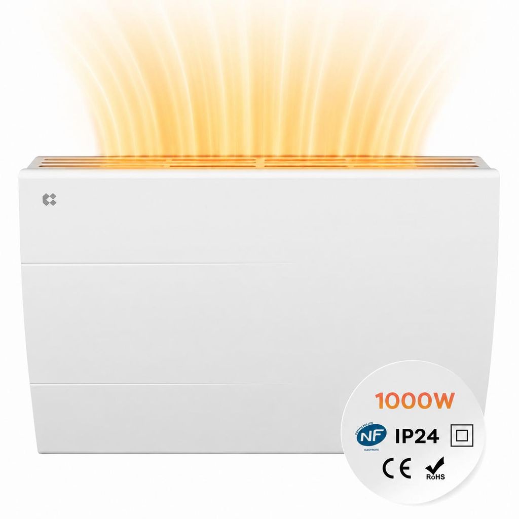 CIARRA Radiatore Elettrico 1000W Ceramico, Riscaldamento a Immagine del prodotto  Immagine generata dall'IA