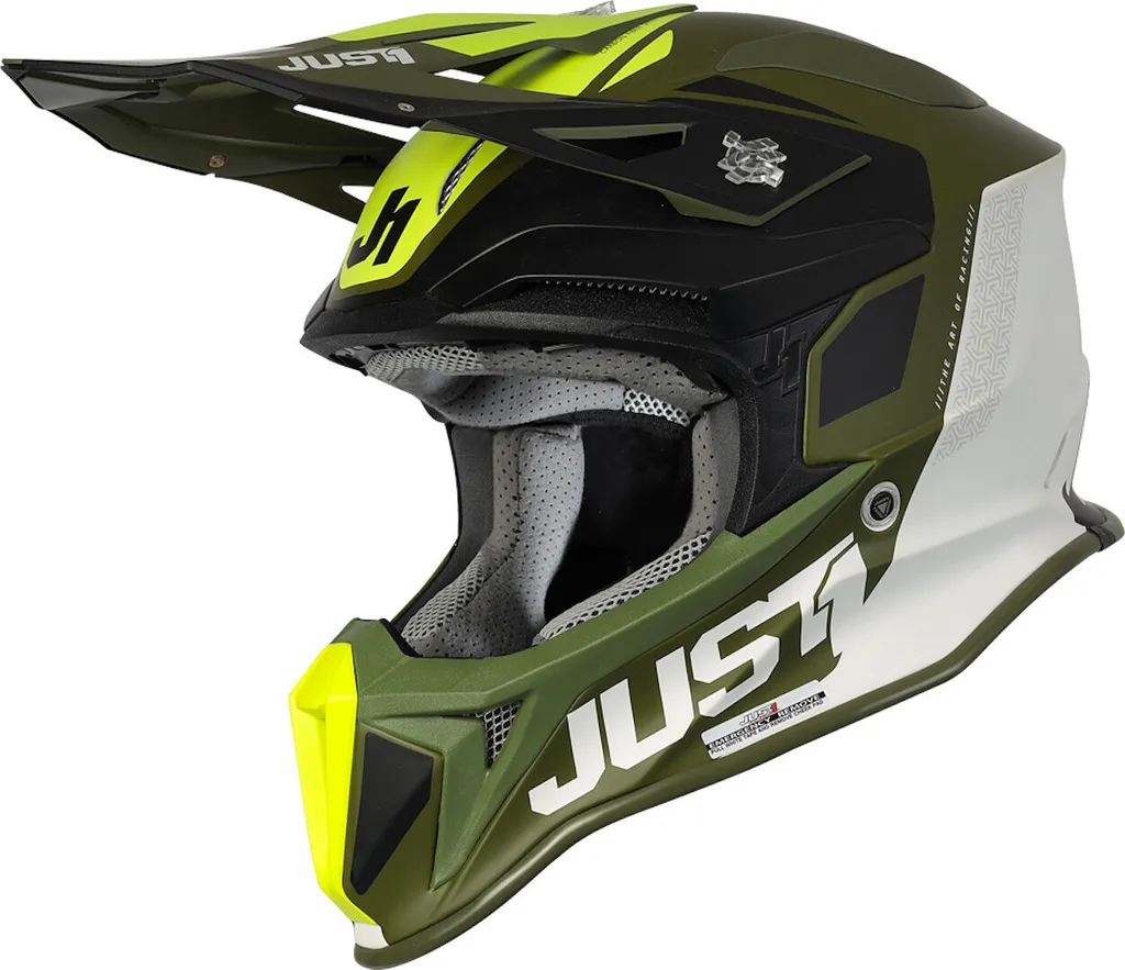 Protection Maximale MIPS Casque Just1 J18 Pulsar Army contre les Chocs L