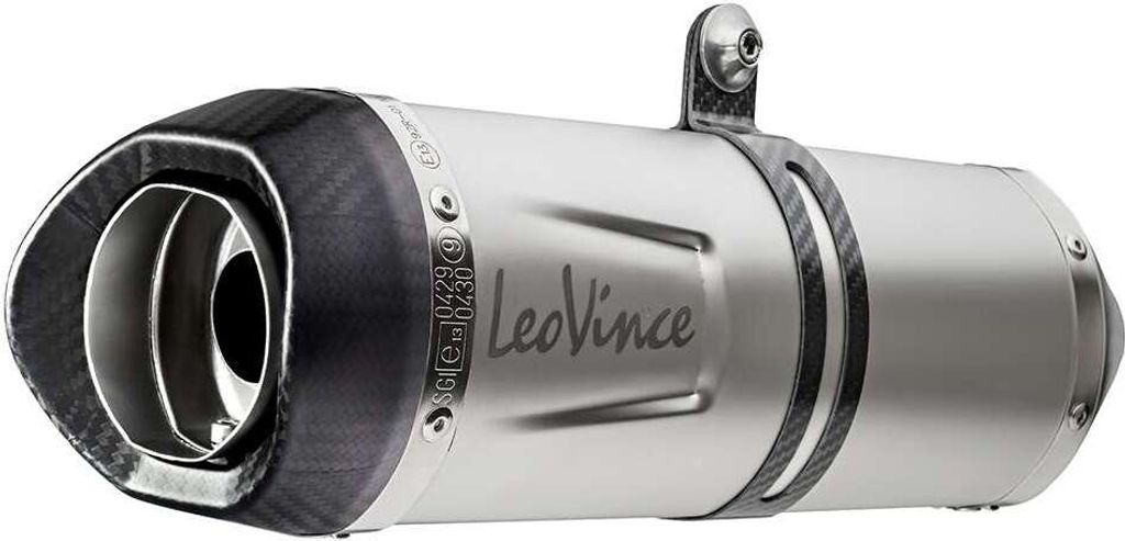 Auspuffanlage LeoVince Komplettanlage SBK LV ONE EVO, Edelstahl, Carbon Kappe, 2/1 für MT-07 / MT-07 Tracer / XSR 700