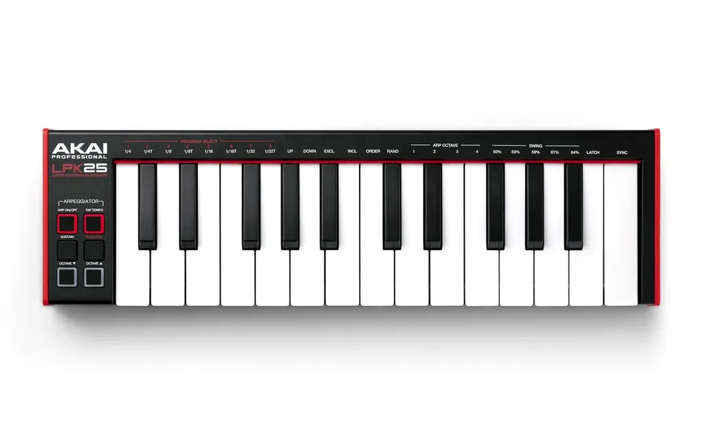 Clavier MIDI USB Akai LPK 25 MKII pour composition nomade et studio