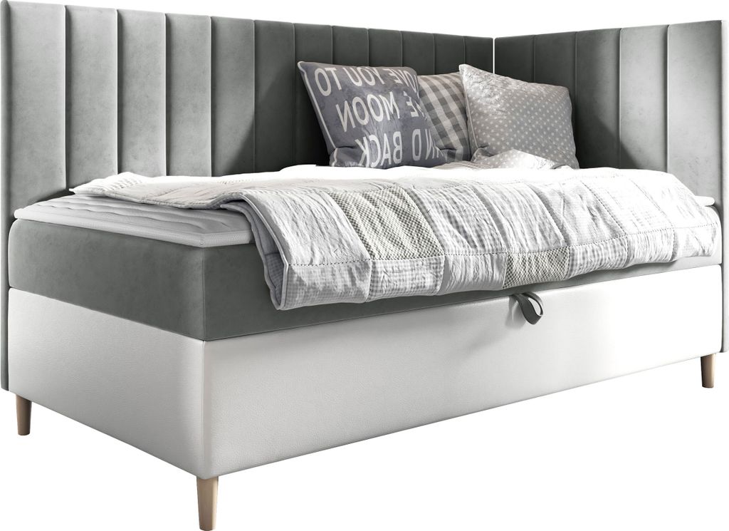 MIRJAN24 Boxspringbett Maja Junior 3 100x200, Einzelbett Produktbild 