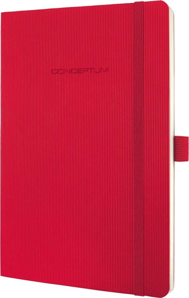 SIGEL CO325 Notizbuch Conceptum, Softcover, ca. A5, liniert, rot, 194 S.