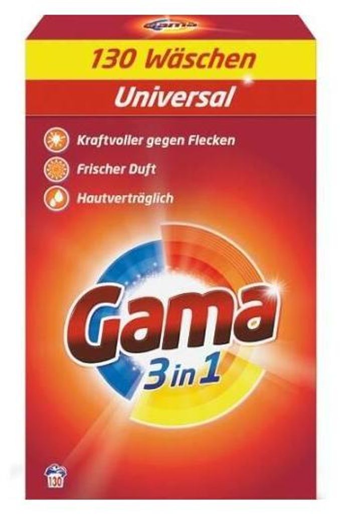 Universal Waschpulver Sortiment 130 Wäschen DE Produktbild 