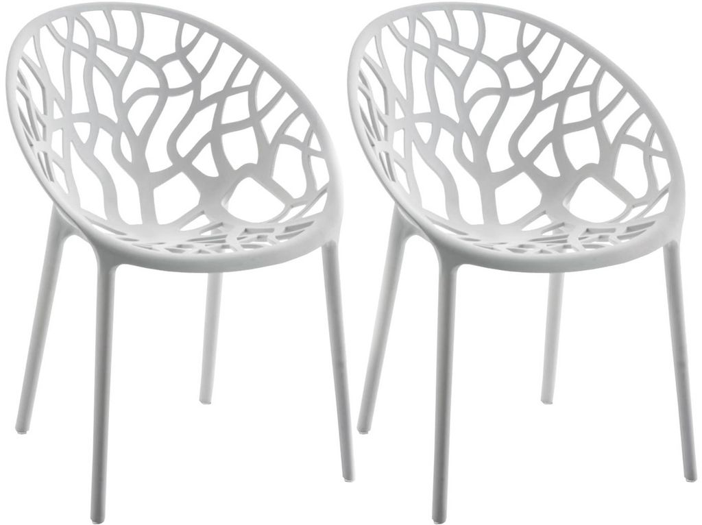 CLP 2er Set Gartenstühle Hope mit Lehne stapelbar Produktbild 