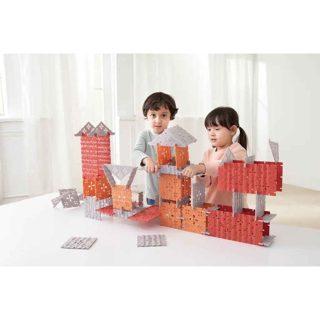 Jeu de construction Weplay Tuiles géométriques pour éveil sensoriel