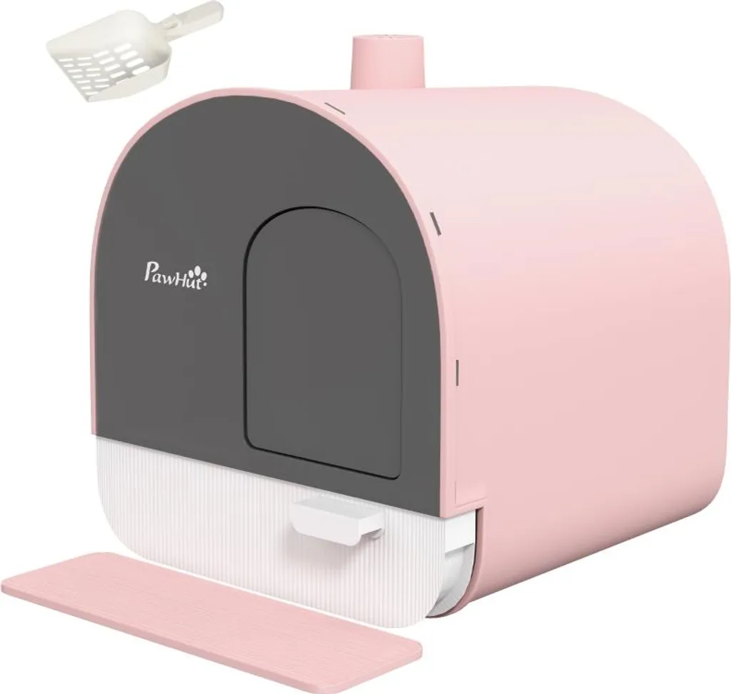 Maison de toilette pour chat Fortuna Lai avec pelle et tapis de litière