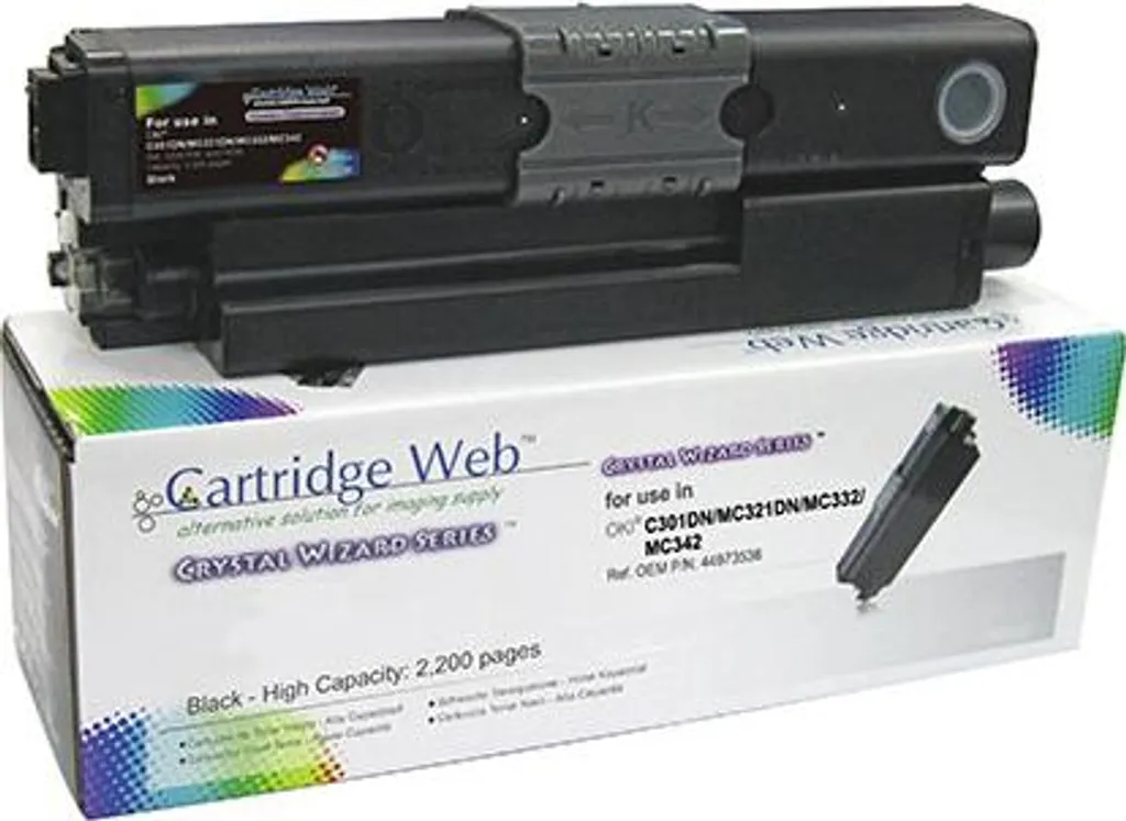 Cartouche 44973536 Toner Noir OKI C301 Rendement 2200 Pages Fiable