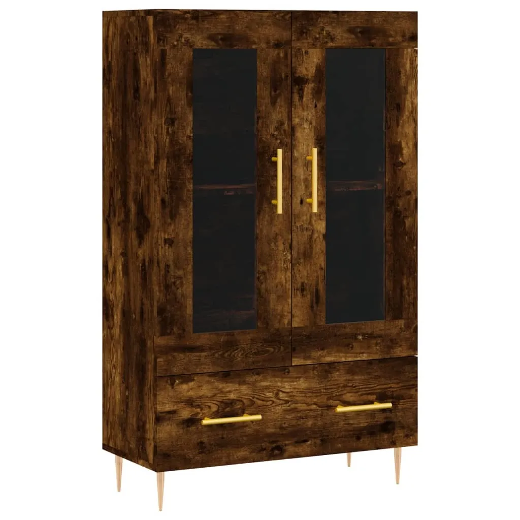 Credenza in rovere affumicato 69,5x31x115 cm Materiale a base di legno