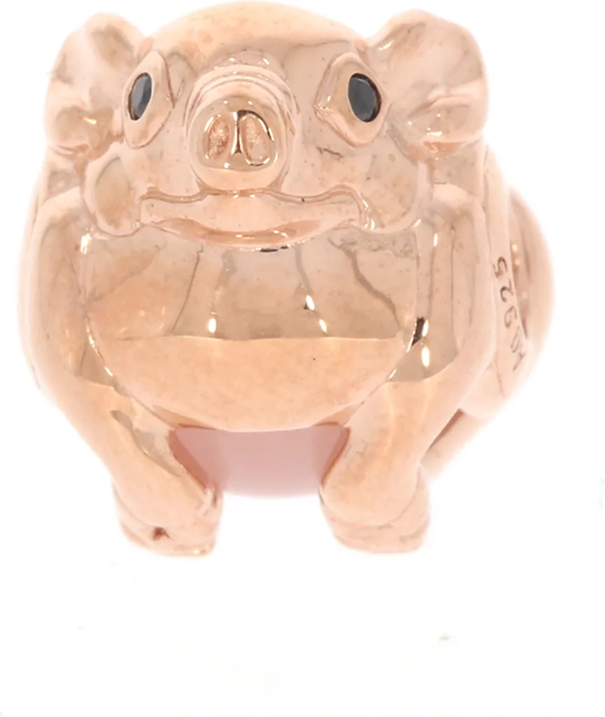 Thomas Sabo Perle Cochon Rose en Argent 925 et Or Rose K0197-417-9
