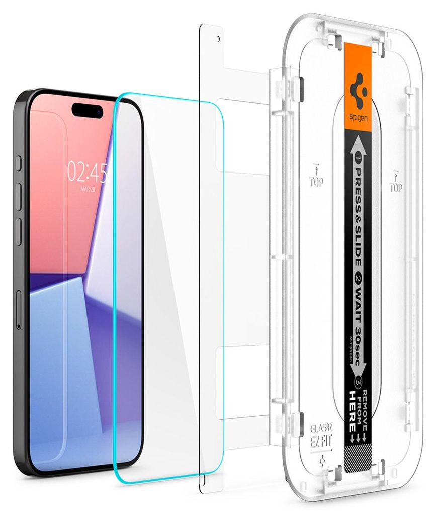 Spigen iPhone 15 Pro Max Glas.Tr "Ez Fit" Pellicola Immagine del prodotto 