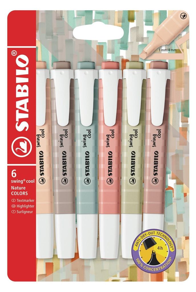 STABILO swing cool NatureCOLORS, 6 kusov, Viacfarebný, 3 Obrázok produktu 