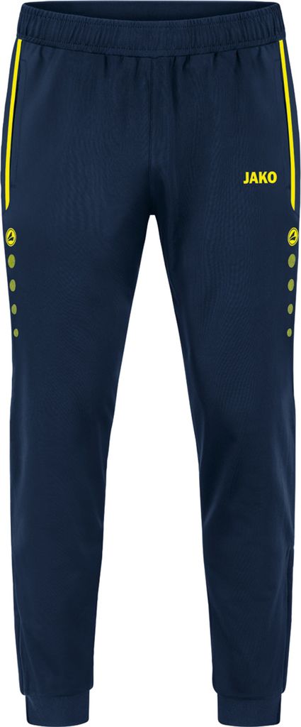 JAKO Kinder Polyesterhose Allround, Farbe:marine/neongelb, Größe:116